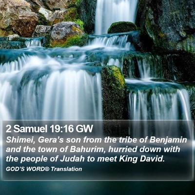2 Samuel 19:16 GW Bible Verse Image