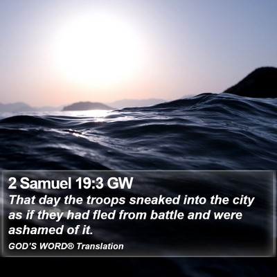 2 Samuel 19:3 GW Bible Verse Image