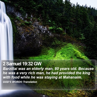 2 Samuel 19:32 GW Bible Verse Image