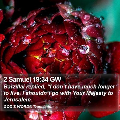 2 Samuel 19:34 GW Bible Verse Image