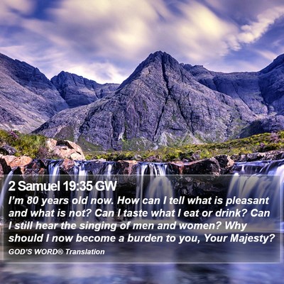 2 Samuel 19:35 GW Bible Verse Image