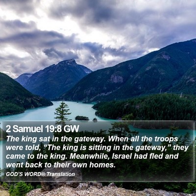 2 Samuel 19:8 GW Bible Verse Image