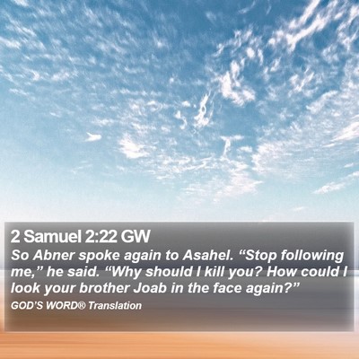 2 Samuel 2:22 GW Bible Verse Image
