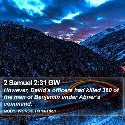 2 Samuel 2:31 GW Bible Verse Image
