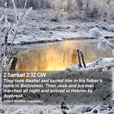 2 Samuel 2:32 GW Bible Verse Image