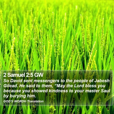 2 Samuel 2:5 GW Bible Verse Image