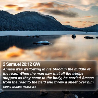 2 Samuel 20:12 GW Bible Verse Image
