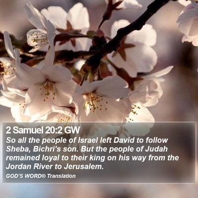 2 Samuel 20:2 GW Bible Verse Image