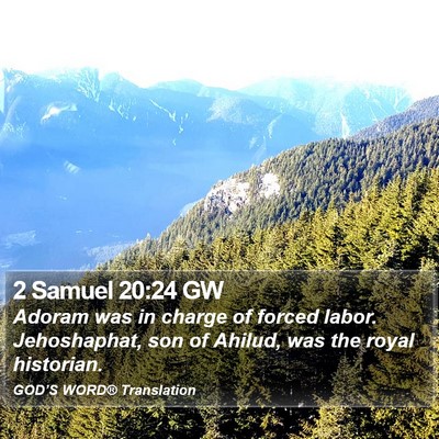 2 Samuel 20:24 GW Bible Verse Image