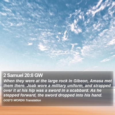 2 Samuel 20:8 GW Bible Verse Image