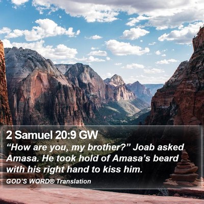 2 Samuel 20:9 GW Bible Verse Image