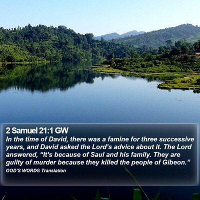 2 Samuel 21:1 GW Bible Verse Image