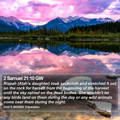 2 Samuel 21:10 GW Bible Verse Image