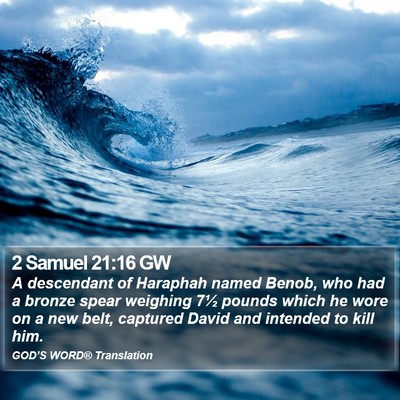 2 Samuel 21:16 GW Bible Verse Image