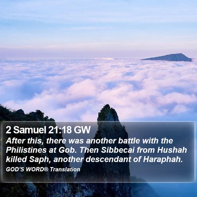 2 Samuel 21:18 GW Bible Verse Image
