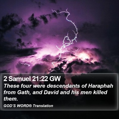 2 Samuel 21:22 GW Bible Verse Image