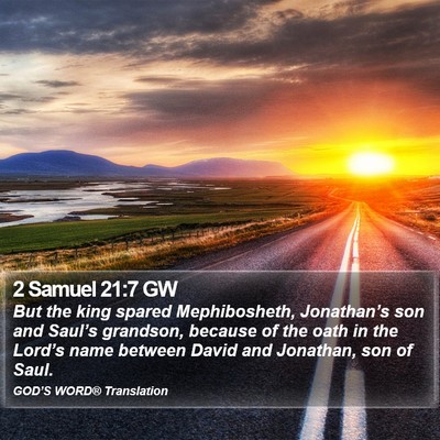2 Samuel 21:7 GW Bible Verse Image