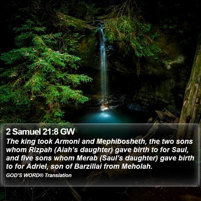 2 Samuel 21:8 GW Bible Verse Image