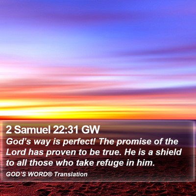 2 Samuel 22:31 GW Bible Verse Image