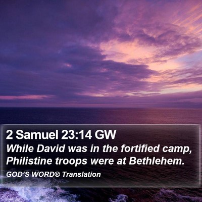 2 Samuel 23:14 GW Bible Verse Image