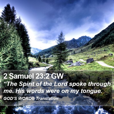 2 Samuel 23:2 GW Bible Verse Image