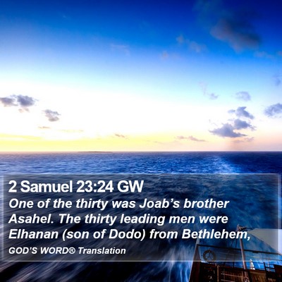 2 Samuel 23:24 GW Bible Verse Image