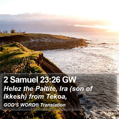 2 Samuel 23:26 GW Bible Verse Image