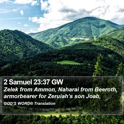 2 Samuel 23:37 GW Bible Verse Image