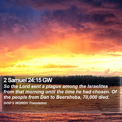 2 Samuel 24:15 GW Bible Verse Image
