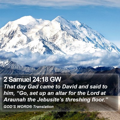 2 Samuel 24:18 GW Bible Verse Image