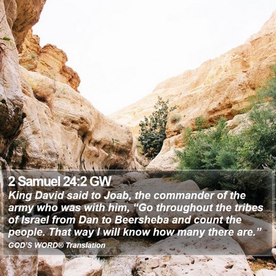 2 Samuel 24:2 GW Bible Verse Image