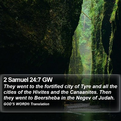 2 Samuel 24:7 GW Bible Verse Image
