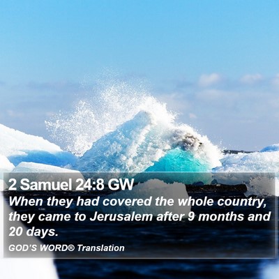 2 Samuel 24:8 GW Bible Verse Image