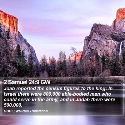 2 Samuel 24:9 GW Bible Verse Image