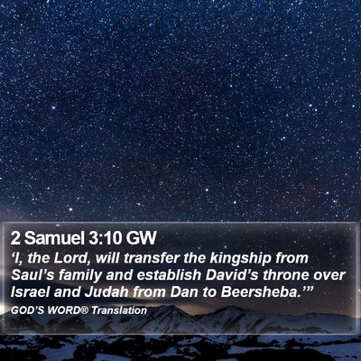 2 Samuel 3:10 GW Bible Verse Image