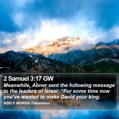 2 Samuel 3:17 GW Bible Verse Image