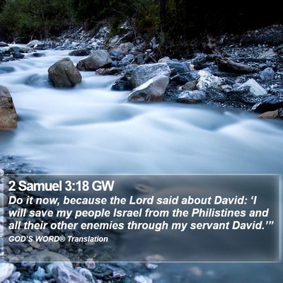 2 Samuel 3:18 GW Bible Verse Image
