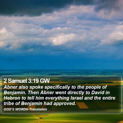 2 Samuel 3:19 GW Bible Verse Image