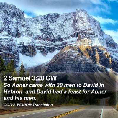 2 Samuel 3:20 GW Bible Verse Image