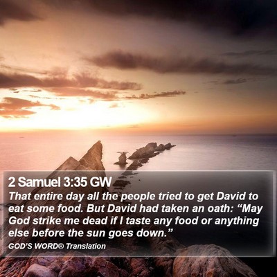 2 Samuel 3:35 GW Bible Verse Image