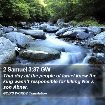2 Samuel 3:37 GW Bible Verse Image