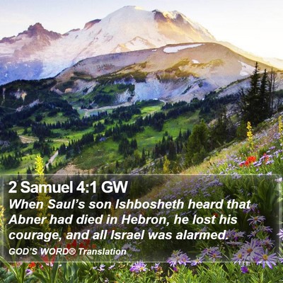 2 Samuel 4:1 GW Bible Verse Image