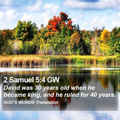 2 Samuel 5:4 GW Bible Verse Image
