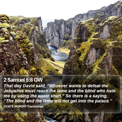 2 Samuel 5:8 GW Bible Verse Image