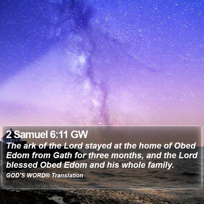 2 Samuel 6:11 GW Bible Verse Image