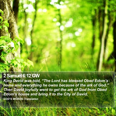2 Samuel 6:12 GW Bible Verse Image