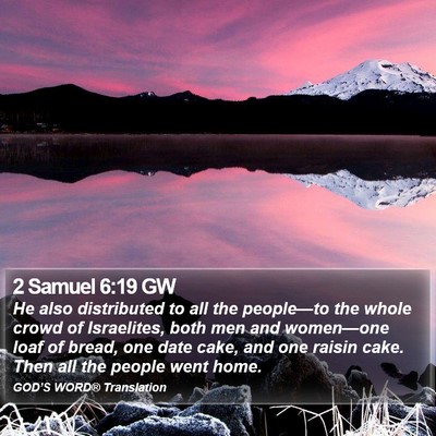 2 Samuel 6:19 GW Bible Verse Image