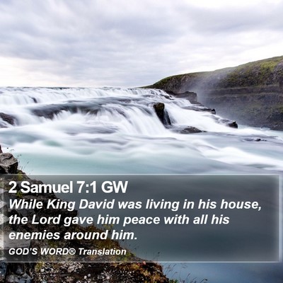 2 Samuel 7:1 GW Bible Verse Image