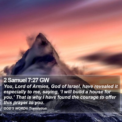 2 Samuel 7:27 GW Bible Verse Image