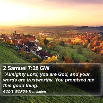 2 Samuel 7:28 GW Bible Verse Image